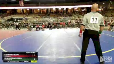 1A 106 lbs Cons. Round 3 - Connor Brown, Wakulla Hs vs Uy`Kown Wimberly, Chamberlain