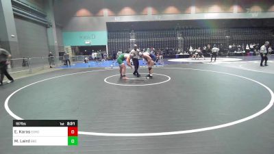 197 lbs Consi Of 16 #1 - Eric Karas, Eastern Oregon University vs Mac Laird, Big Bend