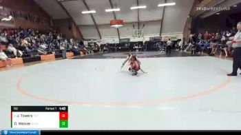 110 lbs Quarterfinal - Julia Towers, Taft vs Destiny Weaver, Glendale