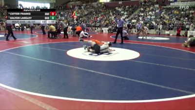 4A 157 lbs 3rd Place Match - Cutter Franks, GRAVETTE HIGH SCHOOL vs Dalton Langley, Bauxite High School