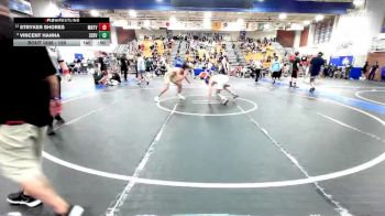 150 lbs 7th Place Match - Stryker Shores, Mountain View (Mesa) High School vs Vincent Hanna, Servite