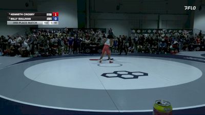 55 kg 3rd Place Match - Kenneth Crosby, Nyac/NMU vs Billy Sullivan, Army (WCAP)