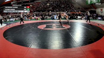 4A 190 lbs Semifinal - Raymond Florez, Fruitland vs Ryder Sheen, Buhl