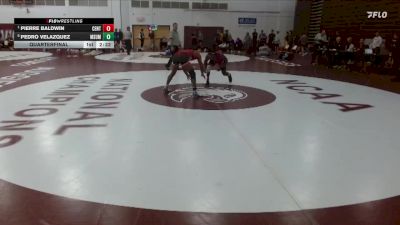 141 lbs Quarterfinal - Pierre Baldwin, Central vs Pedro Velazquez, MSU Moorhead