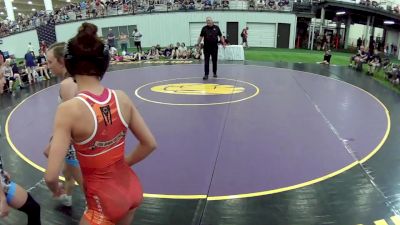 100 lbs Makenley Harker, Ohio Red vs Marley Flaga, Michigan