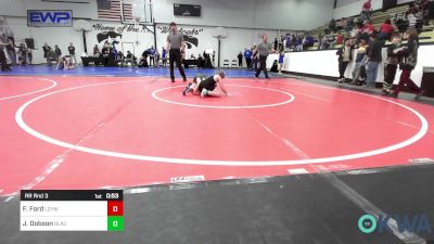 73-76 lbs Rr Rnd 3 - Faith Ford, Locust Grove Youth Wrestling vs Jaxon Dobson, Black Fox Wrestling Club