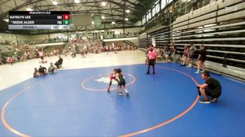 52-57 lbs Round 1 - Reese Alger, Taylorville Wrestling Club vs Kayelyn Lee, Rise Wrestling Academy