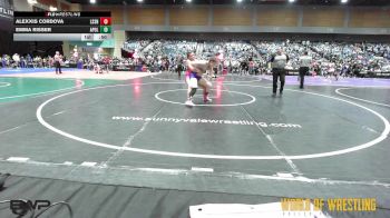 127 lbs Consi Of 8 #1 - Alexxis Cordova, Lassen vs Emma Risser, Apollo Mat Club