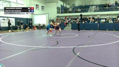 110 lbs Quarterfinal - Carlye Ana Boenau, University Of Providence vs Mackenzie Burger, Southern Oregon University