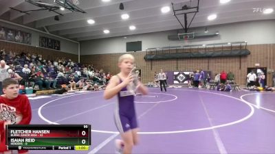 95 lbs Round 2 (6 Team) - Fletcher Hansen, Burns Junior High vs Isaiah Reid, Herders