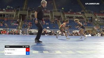 112 lbs Rnd Of 32 - Nayeli Hernandez, Texas vs Paige Denke, Nebraska