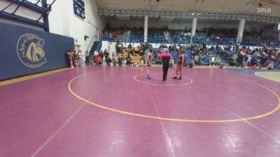 120 lbs Round 3 - Marcella Flannery, Worland Middle School vs Penelope Wambeke, Rocky Mountain Middle School