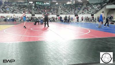 100 lbs Round Of 64 - Charles Litterell, Sand Springs Jr High vs Diezel Harrell, Yukon
