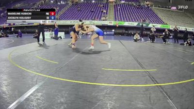 160 lbs 2nd Wrestleback (16 Team) - Madeline Kubicki, Presbyterian vs Jocelyn Kolozsy, King University