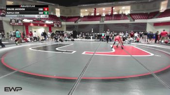 105 lbs Final - Chloe Jackson, Comanche High School Girls vs Kayla Cox, Shawnee High School Girls