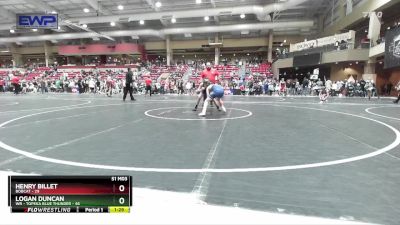 88 lbs Cons. Round 2 - Henry Billet, Bobcat vs Logan Duncan, WR - Topeka Blue Thunder