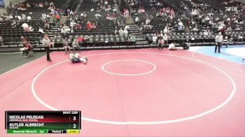 147 lbs Cons. Round 2 - Kutler Albrecht, Beaver vs Nicolas Pelekais, Herriman High School
