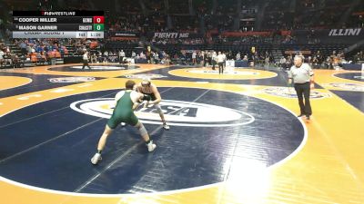 1A 165 lbs Champ. Round 1 - Mason Garner, Coal City vs Cooper Miller, Gibson City (G.C.-Melvin-Sibley)
