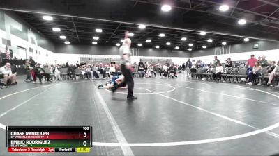 100 lbs Round 2 (8 Team) - Chase Randolph, CP Wrestling Academy vs Emilio Rodriguez, Beast Mode