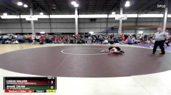 75 lbs Cons. Round 3 - Logun Walker, Clearwater Valley Wrestling Cl vs Shane Cruise, All In Wrestling Academy