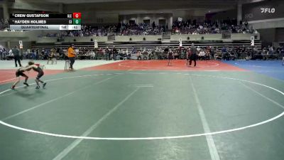 50 lbs Quarterfinal - Crew Gustafson, Alexandria vs Hayden Holmes, Crosby Ironton