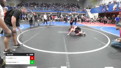 Quarterfinal - Tommy Lollis, Sperry Wrestling Club vs Kase Karriman, Grove Takedown Club