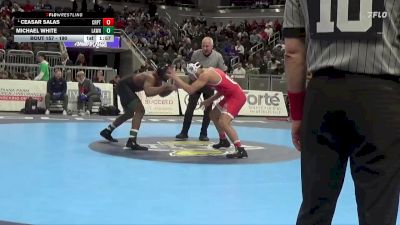 190 lbs Quarterfinal - Ceasar Salas, Crown Point vs Michael White, Lawrence North