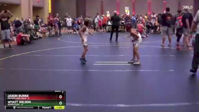 49 lbs Round 2 (4 Team) - Jaxon Burke, MO Outlaws Gold vs Wyatt Wilson, Alpha Elite