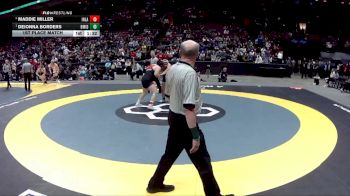 G-235 lbs 1st Place Match - Deionna Borders, G-Berea-Midpark vs Maddie Miller, G-Indian Lake