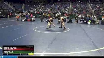3A 145 lbs Cons. Semi - Logan Fite, Central Academy vs Stone Shapiro, North Buncombe