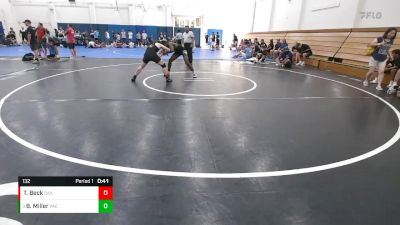 132 lbs Cons. Round 5 - Brian Miller, Palo Alto Elite vs Taylen Beck, Oakdale