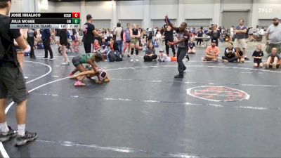 138 lbs Round 8 (10 Team) - Josie Insalaco, NC Girls Wrestling Club vs Julia McGee, Oklahoma Mafia