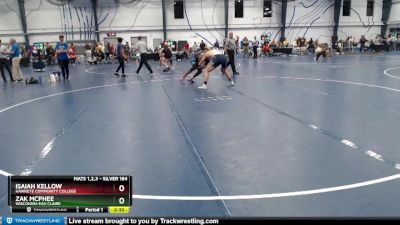 Silver 184 lbs 1st Place Match - Zak McPhee, Wisconsin-Eau Claire vs Isaiah Kellow, Hawkeye Community College