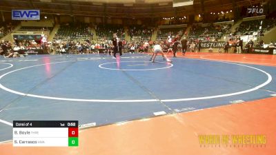 92 lbs Consi Of 4 - Brekyn Boyle, Threestyle vs Savannah Carrasco, HURRICANE WRESTLING ACADEMY