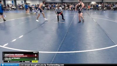 Elite 165 lbs Cons. Round 1 - Collin Altensey, Upper Iowa vs Jonathan Krogman, North Iowa Area Community College