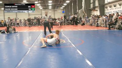 100 lbs Round 5 (4pm Saturday) - Czarlie Diffee, Oklahoma Elite vs Calvin Kocher, PA Gold