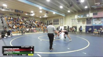 165 lbs Quarterfinal - Christian Stoeber, Fountain Valley vs Sebastian Parada, Centennial/Corona