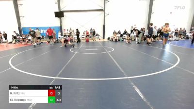 141 lbs Semifinal - Robert Fritz, Triumph Maize vs Malachi Kapenga, Michigan Premeir Gold