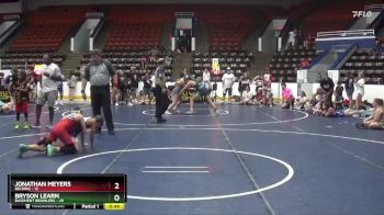 92 lbs Round 5 (6 Team) - Jonathan Meyers, Belding vs Bryson Learn, Basement Brawlers
