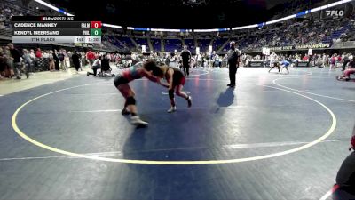 135 lbs 7th Place - Cadence Manney, Palmyra Area vs Kendyl Meersand, Philipsburg-Osceola