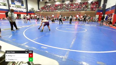 126-140 lbs Semifinal - Sterling King, Bixby JH Boys vs Easton Tinsley, Bristow