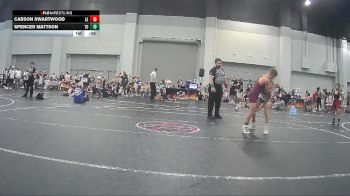 68 lbs Round 5 (8 Team) - Spencer Mattson, Team Dash vs Carson Swartwood, Alpha Elite