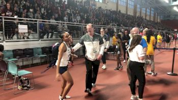 Penn State's Danae Rivers With Her Coaches After Her First NCAA Title