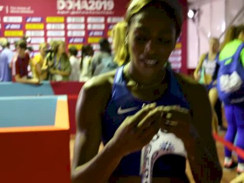 Raevyn Rogers Wins 800m Heat To Move On To Semis
