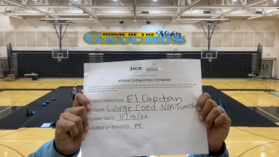 El Capitan High School [Large Varsity Coed - NT] 2022 UCA West Virtual Regional