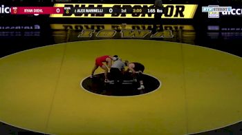 165 lbs, Alex Marinelli (Iowa) vs Phillip Spadafora (Maryland)
