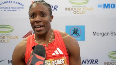 Danielle Williams Reacts After Winning the 60m Hurdles | 2026 Millrose Games