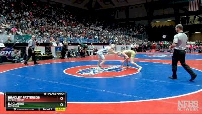 7A-113 lbs 1st Place Match - Bradley Patterson (Camden County) vs DJ Clarke (Buford)