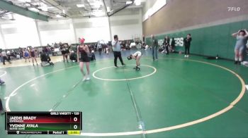 120 lbs Champ. Round 2 - Yvonne Ayala, Notre Dame vs Jaedis Brady, Esperanza
