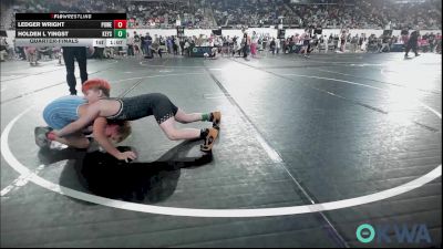 90 lbs Quarterfinal - Ledger Wright, Powerhouse vs Holden L Yingst, Keystone Kids Wrestling Club